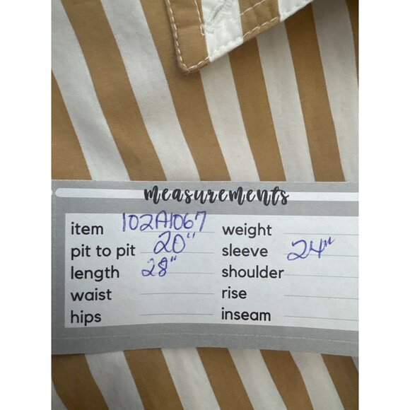 J.Crew Womens Size 4 Classic Fit Striped Button-Up Shirt Long Sleeve - Picture 6 of 15